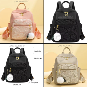 Elegant Floral Waterproof Backpack for Women Stylish Lightweight